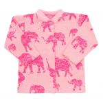 Kojenecký kabátek Baby Service Sloni růžový 40479