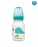 Canpol babies Lahvička s potiskem 120 ml Love&amp;Sea - tyrkysová