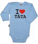 Baby Dejna Body dl. rukáv Kolekce I Love Táta, sv. modré