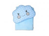 Dětská sada deka + polštářek Mráček Baby Nellys ® - bubble modrá Skladem u nás 