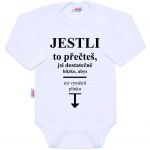 Body s potiskem New Baby ..vyměnit plínku.. 39307
