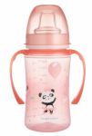 Canpol babies Nevylévací hrníček EasyStart - Panda - růžový
