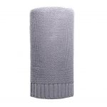 Bambusová pletená deka NEW BABY 100x80 cm šedá 40486