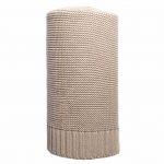 Bambusová pletená deka NEW BABY 100x80 cm béžová 40487