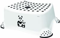 Keeeper Stolička, schůdek s protiskluzovou funkcí  - Panda, bílý