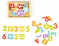Eco Toys Dřevěné magnetky - Číslice a Písmena