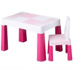 Dětská sada stoleček a židlička Multifun pink 37554