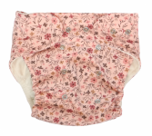 Mamatti Látková plenka EKO sada - kalhotky + 2 x plenka, Květinka, vel. 5 - 14 kg růžová