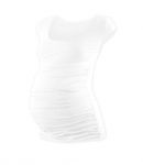 JOŽÁNEK Těhotenské triko mini rukáv JOHANKA - bílá