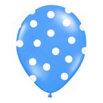 Nafukovací balónek s potiskem modrý 30 cm