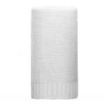 Bambusová pletená deka NEW BABY 100x80 cm bílá 40489