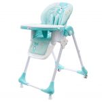Jídelní židlička NEW BABY Minty Fox - ekokůže a vložka pro miminka 39246