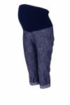 Be MaaMaa Těhotenské 3/4 kalhoty s elastickým pásem - granát/melírované, vel. XXL