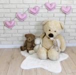 Ozdobná girlanda z eko kůže Baby Nellys Srdíčka - růžové