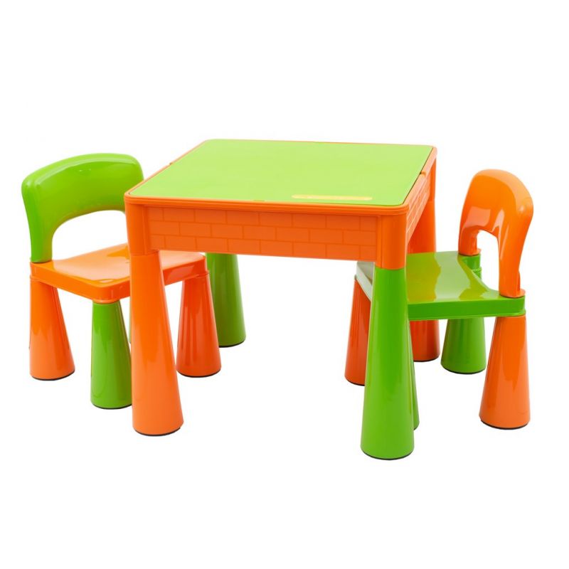 Dětská sada stoleček a dvě židličky NEW BABY oranžová 39260
