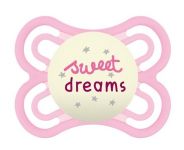 MAM Symetrický dudlík Perfect Night Girl, svítící - Sweet dreams, růžová, 0m +