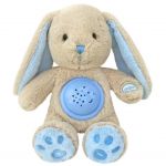 Plyšový usínáček králíček s projektorem Baby Mix modrý 37215