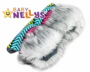 Rukávník ke kočárku s kožešinkou Baby Nellys ®LUX Eskymo - 01