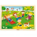 Dětské dřevěné puzzle Viga Jaro 40411