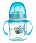Canpol babies Nevylévací hrníček EasyStart - Zvířátka - modrý