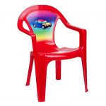 Dětský zahradní nábytek - Plastová židle červená auto 30922