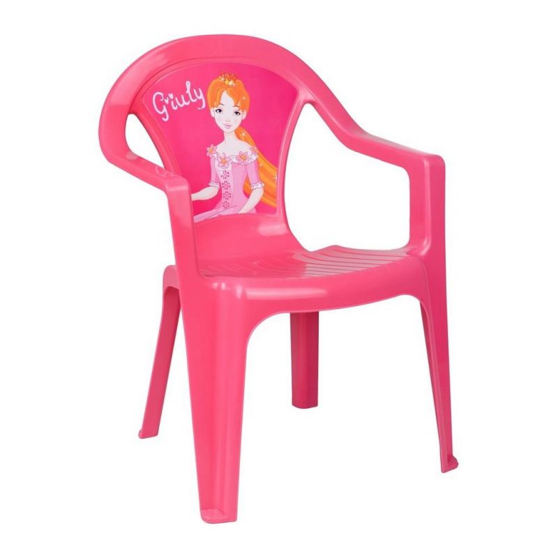 Dětský zahradní nábytek - Plastová židle růžová Giuly Skladem u nás STAR PLUS