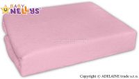 Nepromokavé prostěradlo do postýlky 120x60cm sv. růžové Skladem u nás
