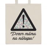 Bavlněná nákupní taška přírodní s potiskem New Baby 35501