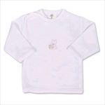 Kojenecká košilka s vyšívaným obrázkem New Baby růžová Skladem u nás vel. 56