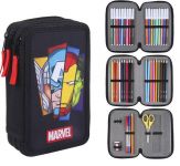 Školní penál třípatrový s náplní Avengers Marvel