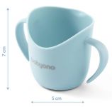 BabyOno Tréninkový hrneček s oušky Flow - mátový