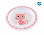 Canpol babies Plastový talířek Kočička - růžový Skladem u nás 