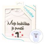 Body s potiskem New Baby Moje babička je prostě jednička - dárkové balení 47641