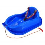 Plastové sáňky s opěradlem Baby Mix MINI modré 49271