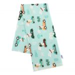 Flanelová plena s potiskem New Baby zelená ready steady GO 49865