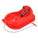 Plastové sáňky s opěradlem Baby Mix MINI červené 49272