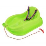 Plastové sáňky s opěradlem Baby Mix MINI zelené 49273