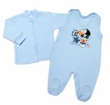 2-dílná soupravička G-baby košilka + dupačky Cool Cat, modrá, vel. 62