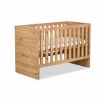 KLUPS Dětská postel AMELIE dub 120x60cm +  bariéra