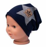 Dětská čepice bavlna, Baby Star, Baby Nellys, granát