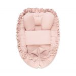 Hnízdečko s peřinkou pro miminko Belisima Mušelín old pink 51195